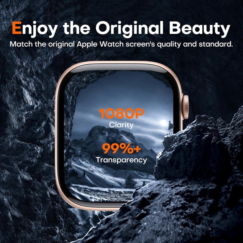 LK LϟK 8 Pack for Apple Watch Series 11/10 Screen Protector 42mm- Self-Healing TPU Screen Protector, Anti Scratch 0 Bubble, HD Touch Sensitive, Upgrade Flexible Film for iWatch S11/10 42mm - Image 4